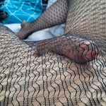 Guy – pantyhose whore – cums under sexy tights (video)